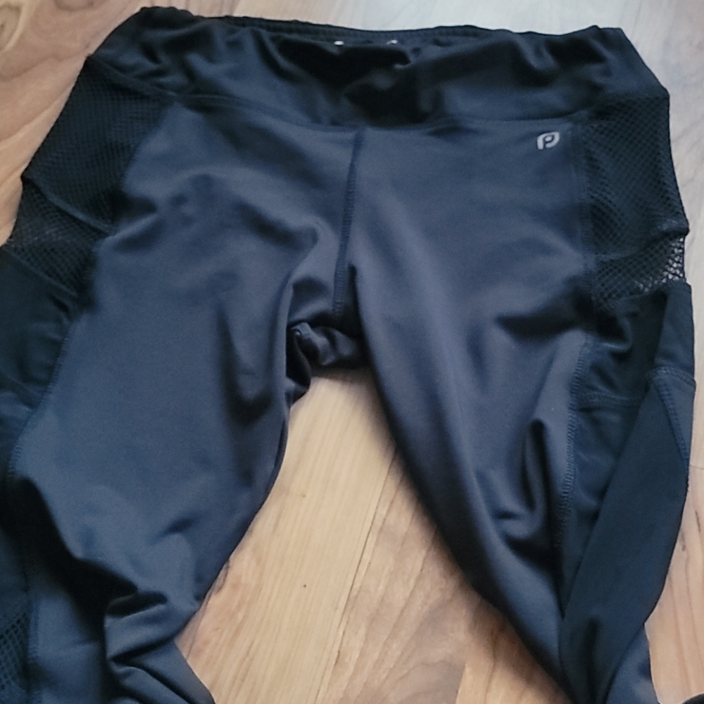 Yoga Pants w/ Fish Net and Nylon Sides